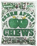 Albert's Fruit Chews - Green Apple Flavor 240 Candies