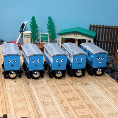 Wooden Railway Narrow Gauge Skarloey Red Coach's Custom Made for Thomas Train