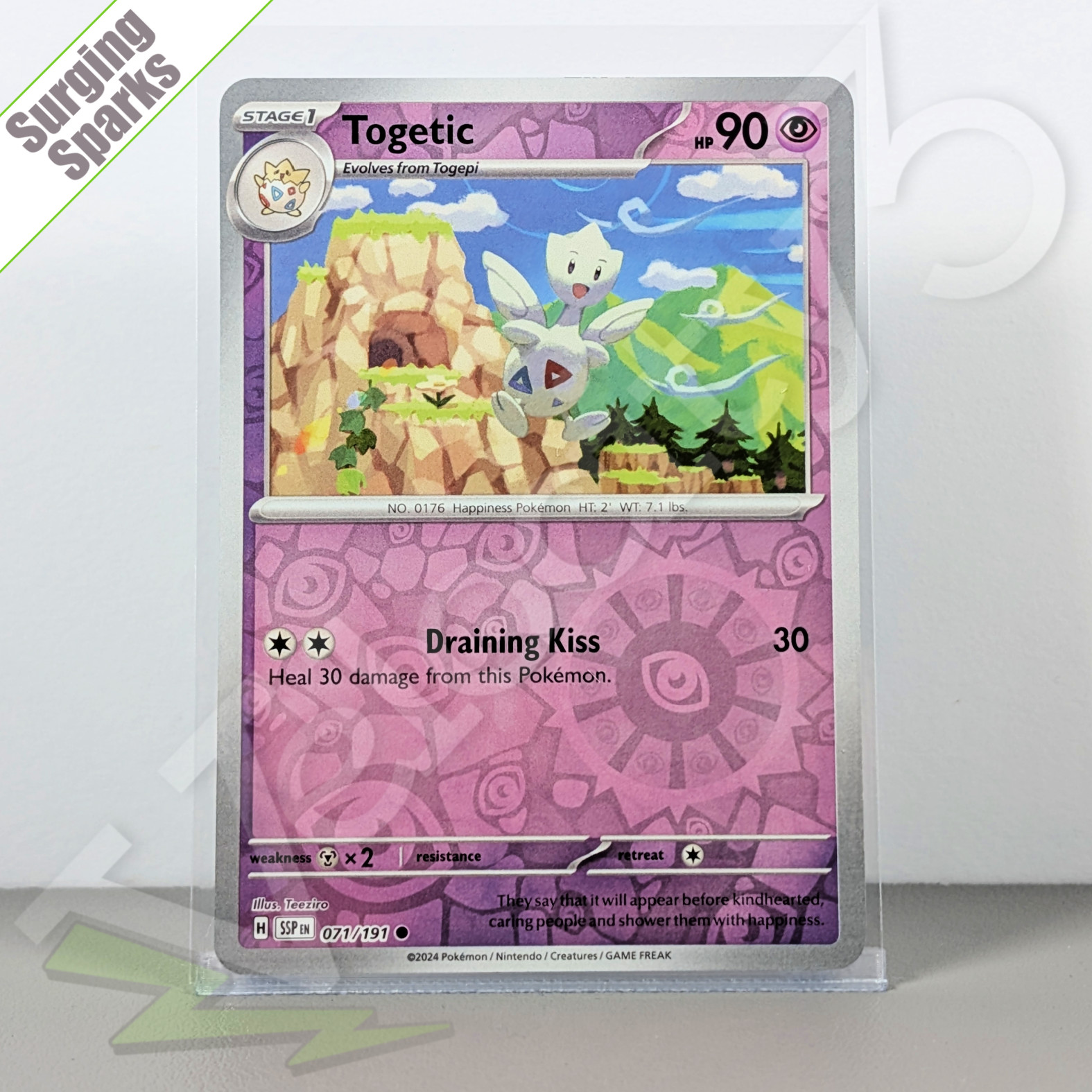 Pokemon TCG Card - Togetic 71/191 Reverse Holo | Surging Sparks (2024) SSP