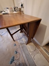 G-Plan Vintage Mid-Century Teak Slim Dropleaf Gateleg Dining Table
