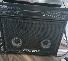 Vocal-Star VS-1200 Karaoke Machine with 2 Microphones and Remote. 7 Box Sets Inc