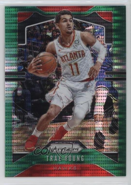 2019-20 Panini Prizm Green Pulsar Prizm /25 Trae Young #31