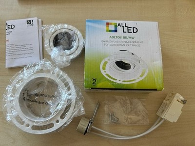 LED Allled ADLT001BB/MW Einbaustrahler Leuchte matt weiß Gips-In