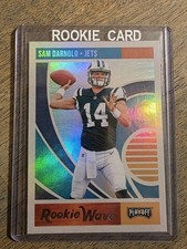 Sam Darnold 2018 Panini Playoff Rookie Wave Seahawks Jets - Rookie Card ?. rookie card picture