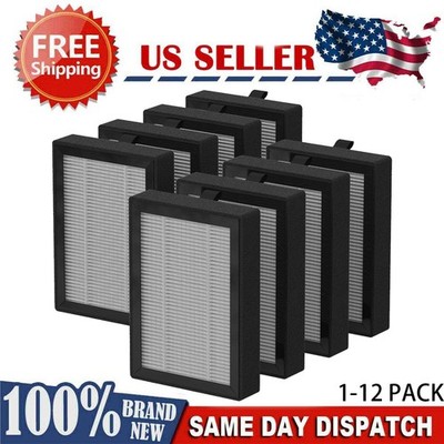 1-12 Pcs LV-H128 Filter Compatible with LV-H128 / PUURVSAS (HM669A) Air Purifier