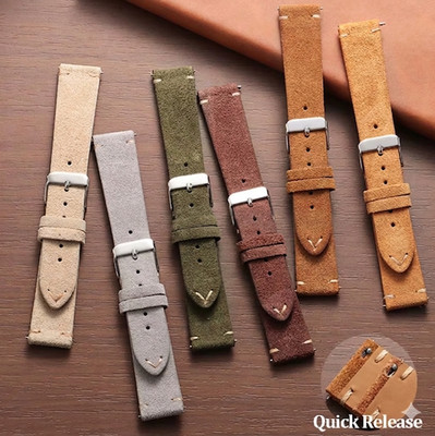 Echtleder Uhrenarmbänder Weiches Wildlederarmband