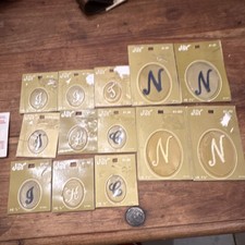 Joy Insignia Iron-On Embroidered Monogram Letter Patches Mixed Lot for Crafts