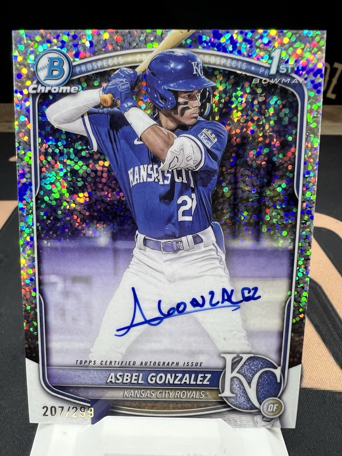 2025 Bowman Chrome Asbel Gonzalez 1st AUTO Speckle /299 CPA-AG