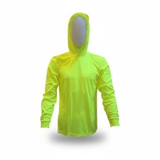 Long Sleeve Safety Shirt With Hoodie, Polyester Birdeye mesh fabric