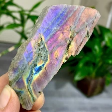 39G Natural Beautiful colored light Labradorite free-form inornament ornament