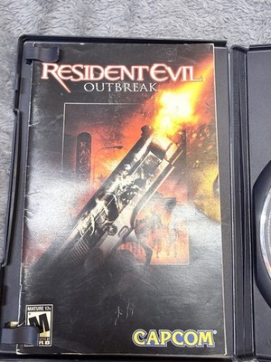 Capcom Resident Evil Outbreak Sony PlayStation 2 CIB GOOD CONDITION BLACK LABEL