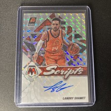 2021-22 Panini Mosaic Scripts Prizm #SC-LSM Landry Shamet AUTO Phoenix Suns 