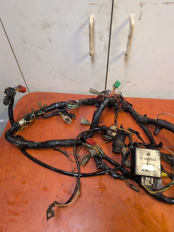 Kawasaki En450 A Ltd454 1986 motor CDI arnés de cableado cables de telar 454 Ltd Foto 3 de 4