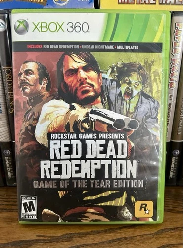 Red Dead Redemption Game of the Year (Xbox 360, 2011) Case, Manual, 2 Discs
