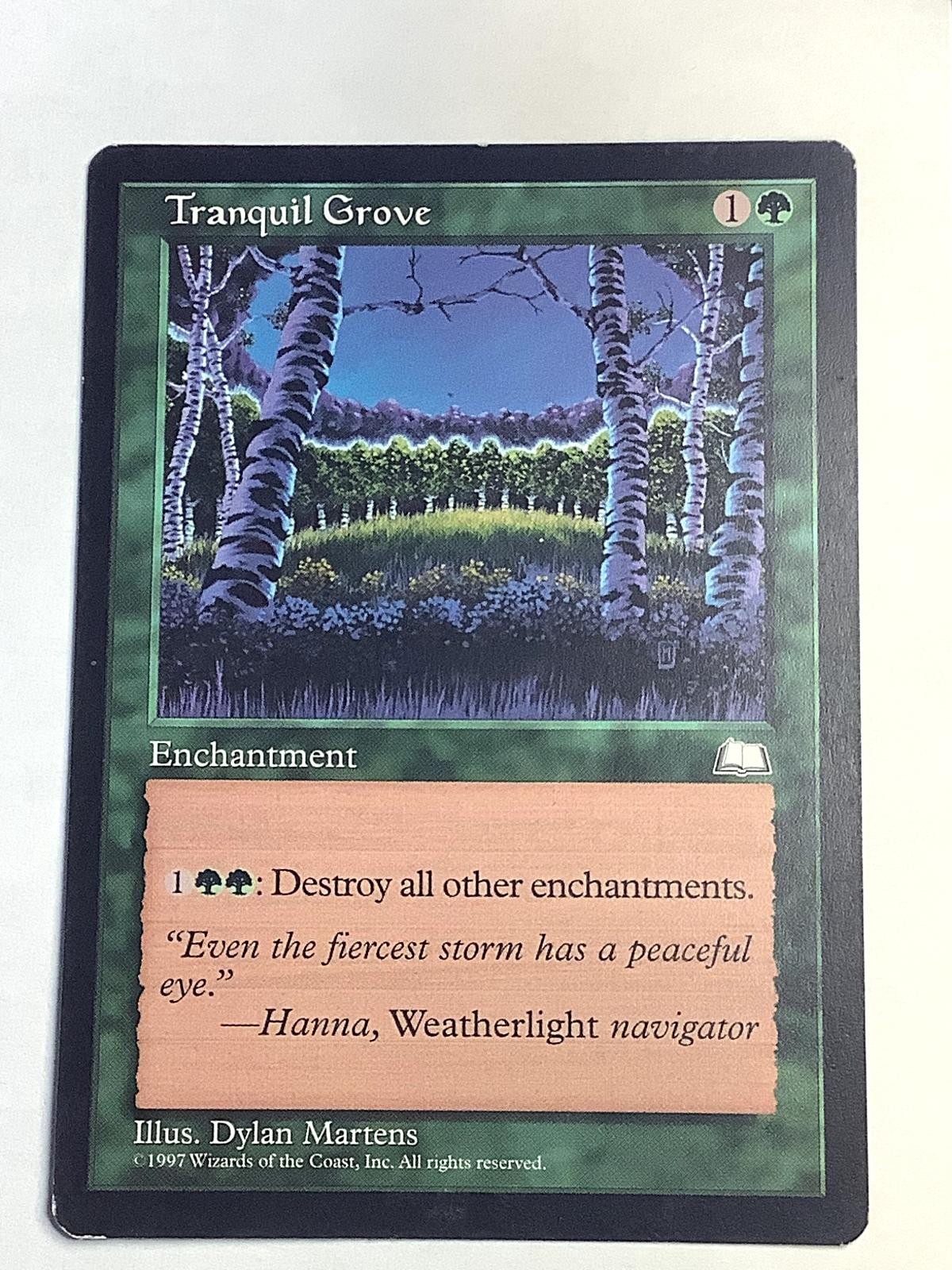 Tranquil Grove Rare Weatherlight Magic: The Gathering Lightly Played