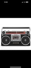 RIPTUNES Retro Radio Cassette Stereo Boombox AM/FM SW1/SW2 Bluetooth USB microSD