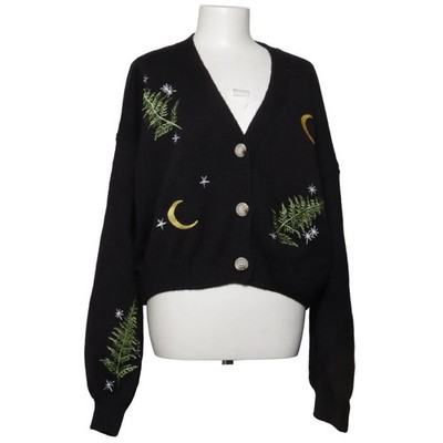Romwe, Strickjacke, Damen, Größe: 3XL, Schwarz/Mehrfarbig, Polyester #x70