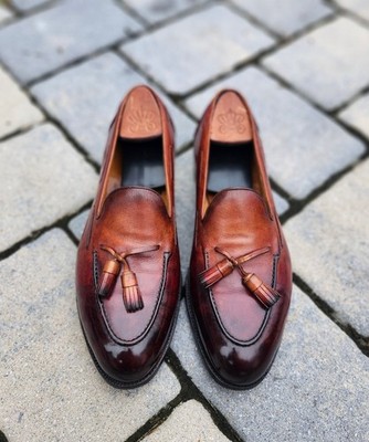 Vintage Edward Green Belgravia Tassel Custom Patina Loafers sz 11.5 US / 10.5 UK