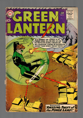 DC Comics Green Lantern #3 Cover Detached December 1960