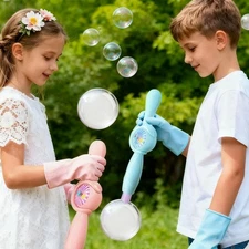 ColorfulSmoke BubbleMachine&Elastic Bubble Fog Wand-Fog SmokeBubbleMachine F9C6