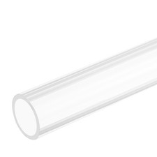 Acrylic Pipe Rigid Round Clear Tube 20mm ID 24mm OD 305mm 2pcs