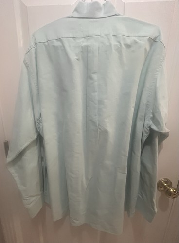 Size Large Light Mint Green POLO RALPH LAUREN Big Dress Shirt Button Up - Picture 8 of 9