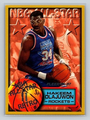 1996-97 Fleer #279 Hakeem Olajuwon Houston Rockets