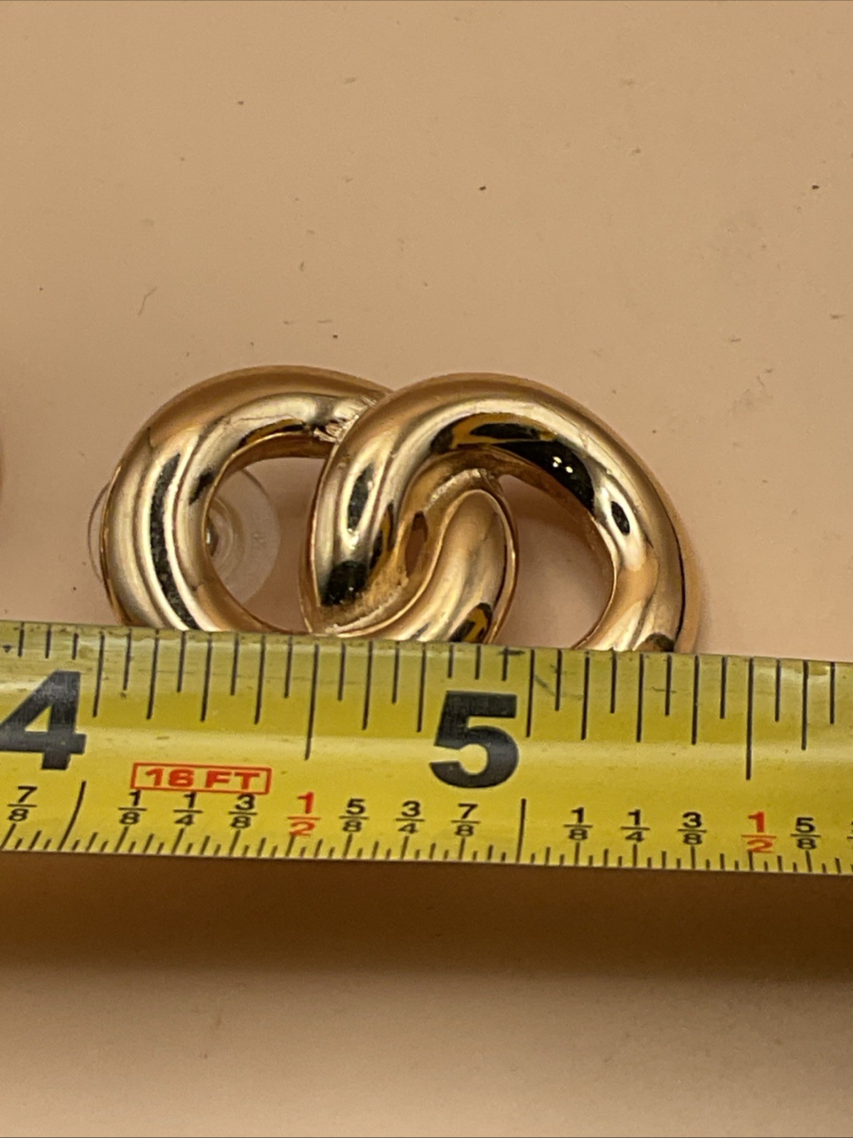 Givenchy Double Loop Figure Eight Stud Earrings (… - image 4