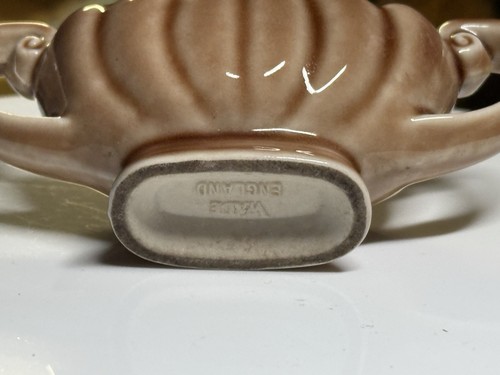 Vintage Wade Vase Possy Log Brown Ceramic Double Handled Scalloped Pottery - Picture 3 of 10