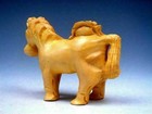 Boxwood Hand Carved Japanese Netsuke Sculpture Lady Bug On Horse Back #09042502 — photo 4