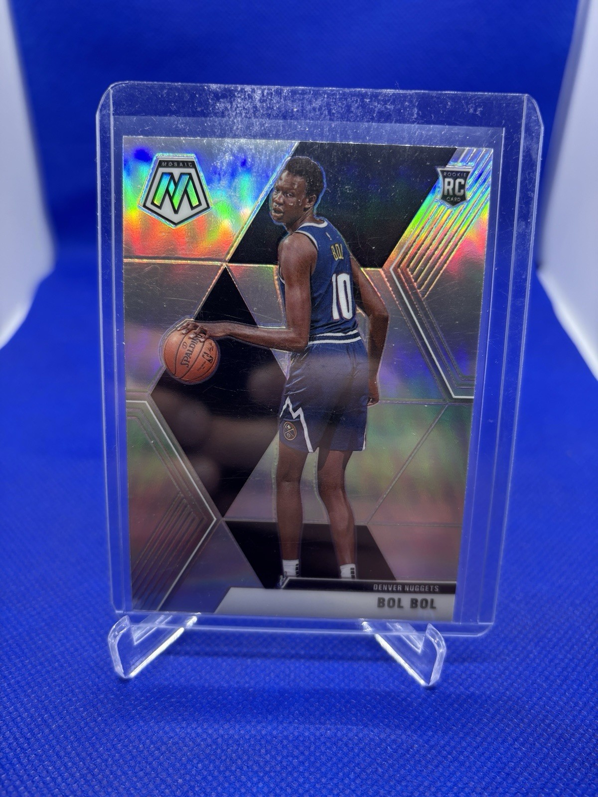 2019-20 Panini Mosaic #222 Bol Bol Silver Prizm Denver Nuggets Rookie