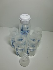 Dr. Brown  s 4oz 8oz Blue Plastic Baby Bottles Lot of 5 Anti-Colic Feeding