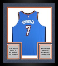 Framed Chet Holmgren Oklahoma City Thunder Signed Nike Icon Authentic Jersey