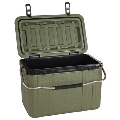 20 Qt Hard Shell Cooler Box Portable Insulated Ice Chest W/ Handle for Camping