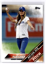 2016 Topps Update FP-10 JoJo Fletcher Dodgers First Pitch Bachelorette RC