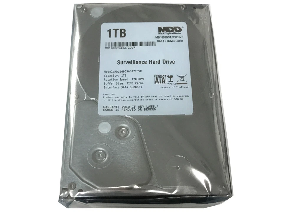 Disco rígido de vigilância MDD 1TB 7200RPM SATA 3,5" - DVR CCTV, sistema de segurança - Imagem 2 de 4