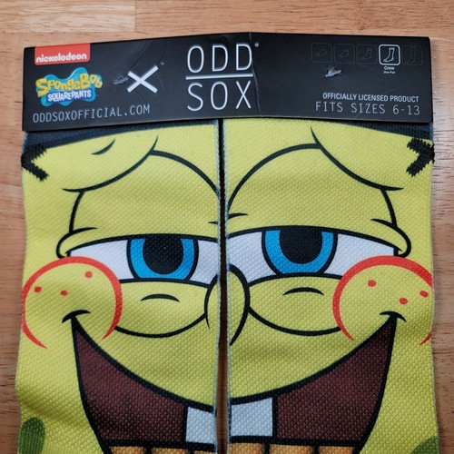 CALZINI ODD SOX NICKELODEON SPONGEBOB GANGSTER HIP HOP DA UOMO COOL URBAN BIKER CREW - Foto 3 di 5