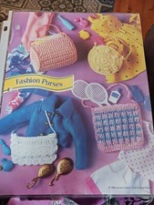 1996 Annies Fashion Doll Fashion Purses Crochet Pattern Leaflet 4 designs