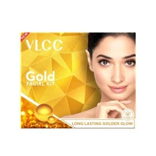 VLCC Gold Facial Kit, Bright & Glowing Skin - Pamper your Skin - 60g