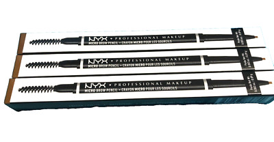 x3 NYX Professional Makeup Vegan Micro brow Eyebrow shape Pencil MBP02 BLONDE