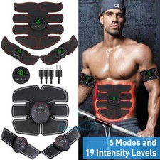 Electric Muscle Toner Machine ABS Stimulator Toning Trainer Fat Burner Shaper US