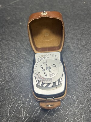 Argus Light Meter L3 Photography Exposure Leather Case West Germany In Box