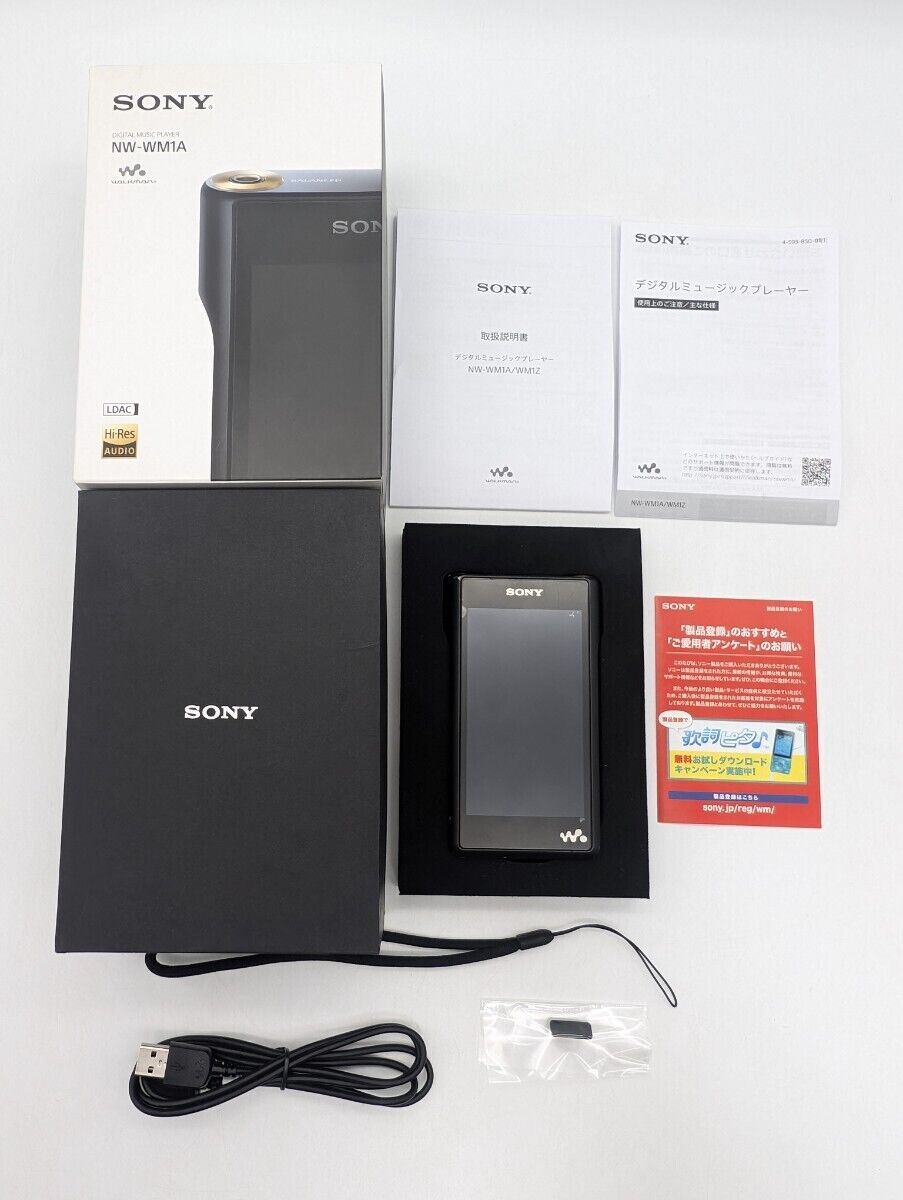 SONY NW-WM1A Walkman Digital Audio Player Black WM1 Series SONY NW-WM1A Walkman Digital Audio Player Black WM1 Series