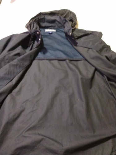 Men’s Structure Hidden Hoodie Windbreaker Full Zip Jacket Size Large Black CB-1 - Picture 17 of 19