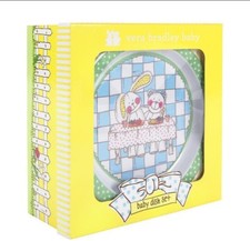 Vera Bradley Baby Dish Set Plate Cup Bowl Bear Bunny Baby Shower Gift New