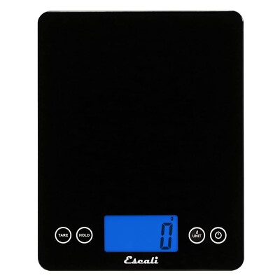 Escali 2210IB ArtiXL Extra-Large Glass Digital LCD Display Kitchen Scale, Mea...