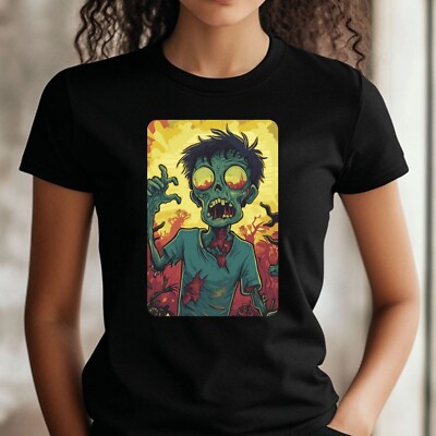 Frauen T-Shirt Fancy Zombie Motiv Baumwolle Größe S bis 3XL