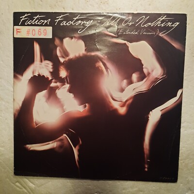 FICTION FACTORY ALL OR NOTHING (EXTEN. VERS.) 12'' 45 GIRI 1984 CBS - TA 4453 UK