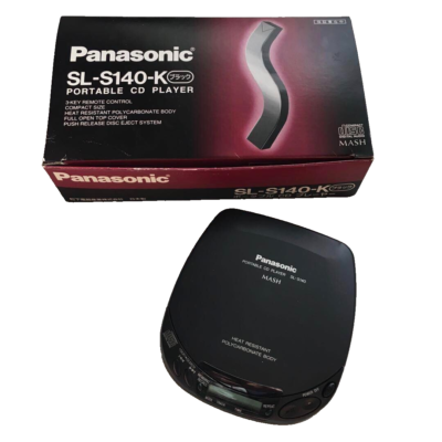 Vintage Rare Panasonic SL-S140-K Portable CD Player Black Used