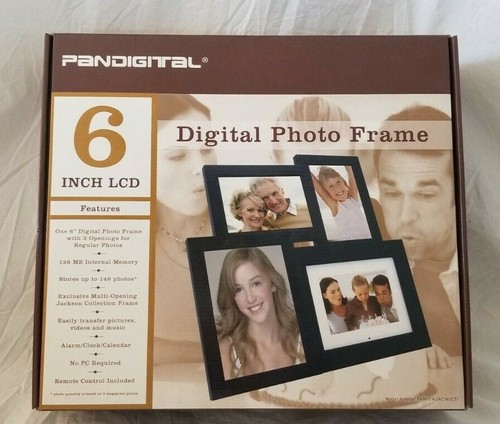 Pandigital 6"LCD Digital Photo Multi-Opening Jackson Frame NIB - Picture 2 of 8